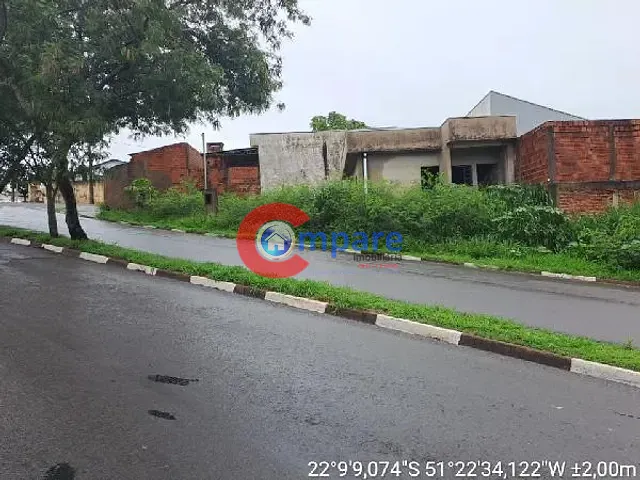 Terreno com 10m² 1 quarto e 1 banheiro, à venda, no bairro JARDIM CAMBUCI em Presidente Prudente