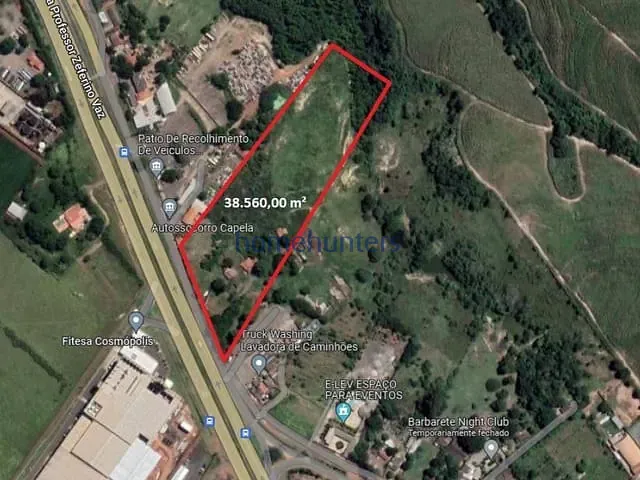 Terreno com 38185m², à venda, no bairro Área Rural de Cosmópolis em Cosmópolis