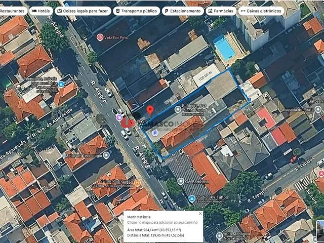 Terreno com 1000m², à venda, no bairro Santa Paula em São Caetano do Sul