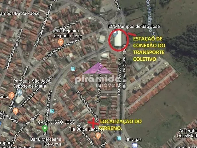 Terreno com 300m², à venda, no bairro Campos de São José em São José dos Campos