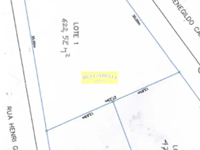 Terreno com 622m², à venda, no bairro Jardim Paulista II em Jundiaí