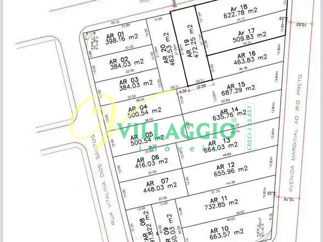 Terreno com 1652m², à venda, no bairro Jardim Marajó em São José do Rio Preto