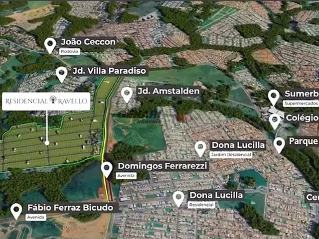 Terreno com 476m², à venda, no bairro Altos da Bela Vista em Indaiatuba