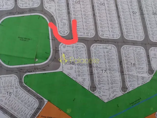 Terreno com 262m², à venda, no bairro Loteamento Residencial e Comercial Flamboyant em Pindamonhangaba