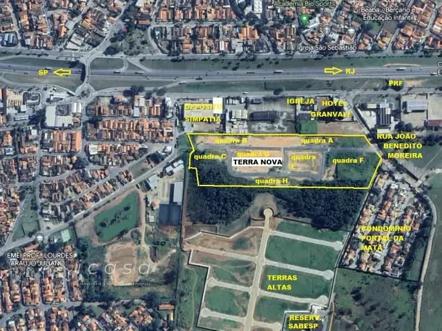 Terreno com 130m², à venda, no bairro Jardim Maria Cândida em Caçapava