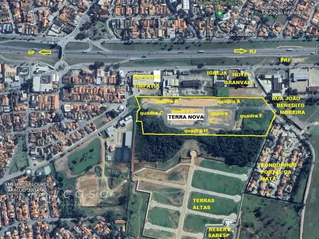 Terreno com 250m², à venda, no bairro Jardim Maria Cândida em Caçapava