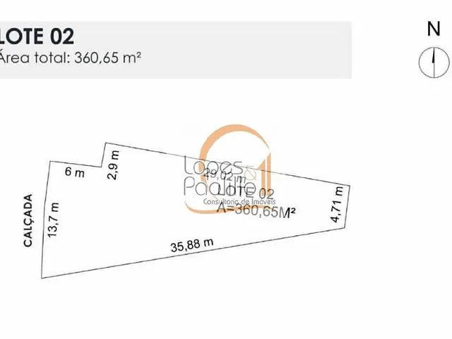 Terreno com 386m², à venda, no bairro Jardim dos Pinheiros em Atibaia