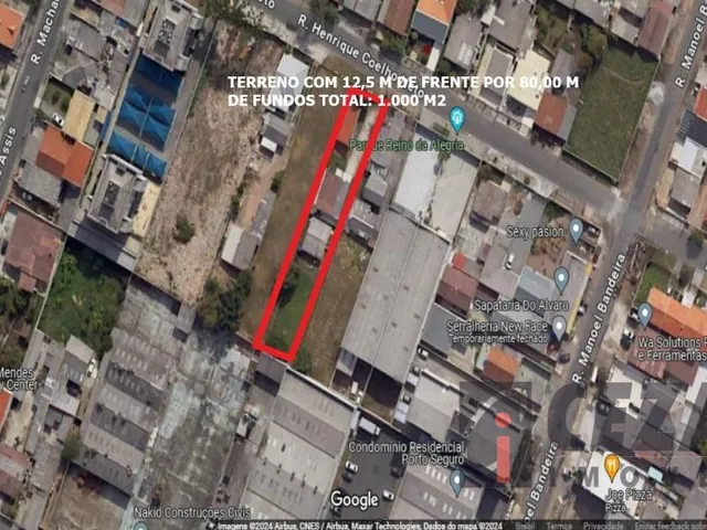 Terreno à venda, no bairro Núcleo Colonial de Pinhais em Pinhais