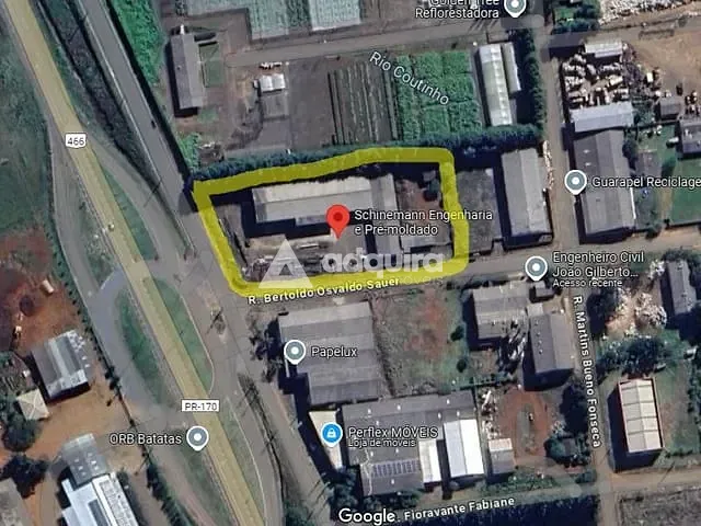 Terreno com 5799m², à venda, no bairro Industrial em Guarapuava