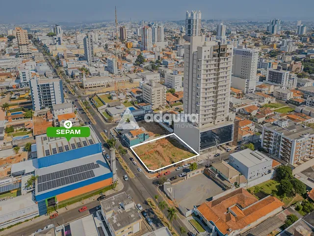 Terreno com 1168m², à venda, no bairro Centro em Ponta Grossa