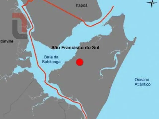 Terreno à venda, no bairro Rocio Grande em São Francisco do Sul