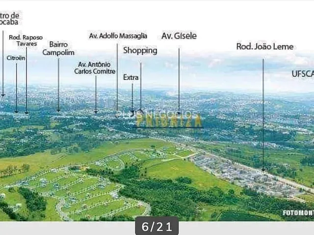 Terreno com 340m², à venda, no bairro Green Valley em Votorantim