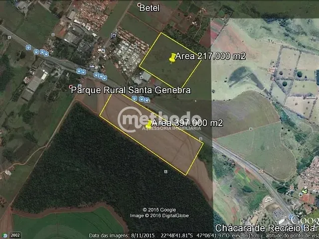 Terreno com 217000m², à venda, no bairro Betel em Paulínia