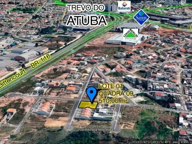 Terreno à venda, no bairro Atuba em Curitiba