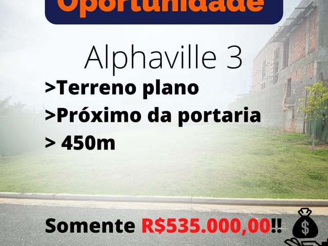Foto do Terreno - Terreno de Condomínio, Alphaville Nova Esplanada 3, Votorantim - R$ 535 mil, Cod: 218903 | Plus Negócios Imobiliários