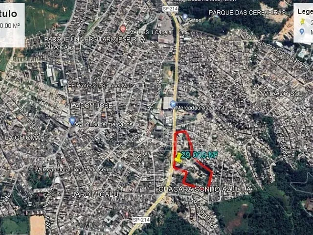 Terreno com 29000m², à venda, no bairro Parque do Lago em São Paulo