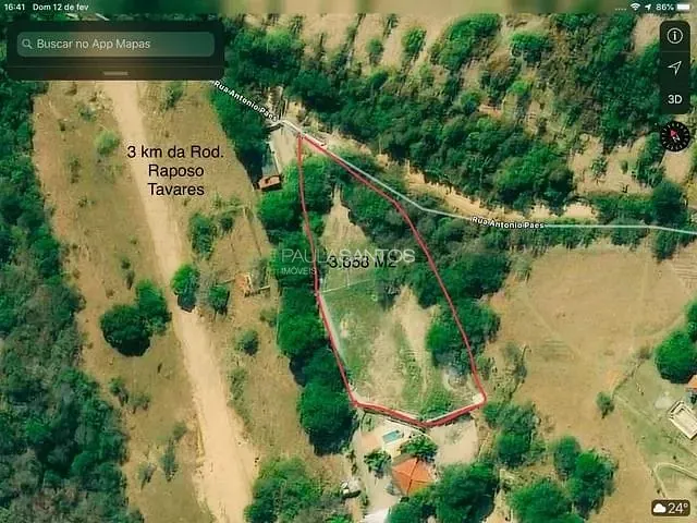 Terreno com 3658m², à venda, no bairro Caputera em Sorocaba