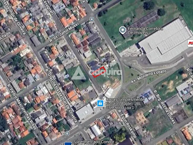 Terreno com 432m², à venda, no bairro Jardim Carvalho em Ponta Grossa
