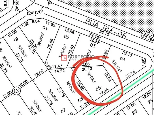 Terreno com 360m², à venda, no bairro Residencial Marília em Senador Canedo