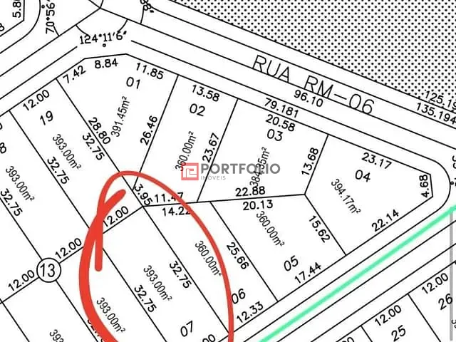 Terreno com 393m², à venda, no bairro Residencial Marília em Senador Canedo