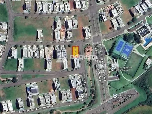 Terreno com 324m², à venda, no bairro Jardim Carvalho em Ponta Grossa