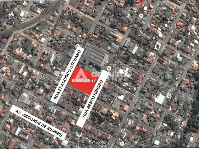 Terreno com 6357m², à venda, no bairro Nova Rússia em Ponta Grossa