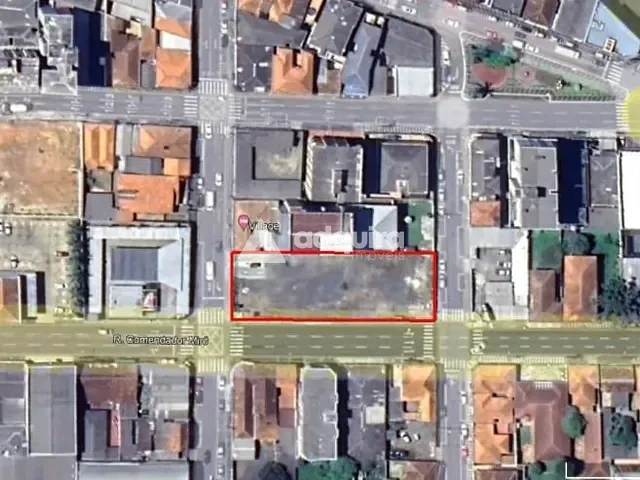 Terreno com 1408m², à venda, no bairro Centro em Ponta Grossa