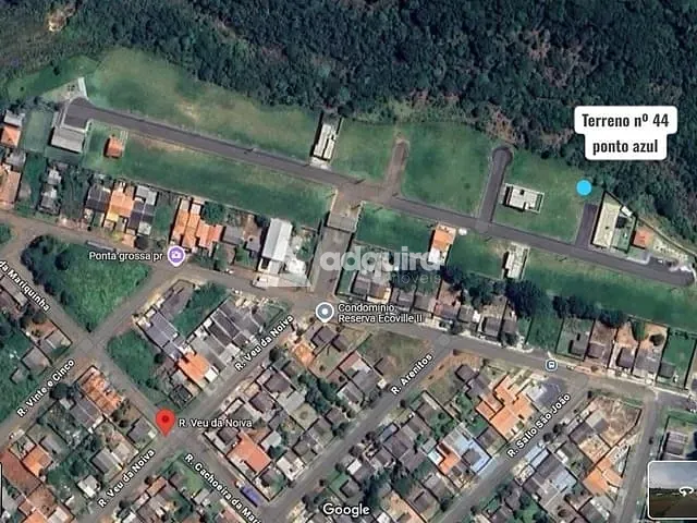 Terreno com 409m², à venda, no bairro Contorno em Ponta Grossa