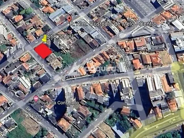 Terreno com 518m², à venda, no bairro Centro em Ponta Grossa
