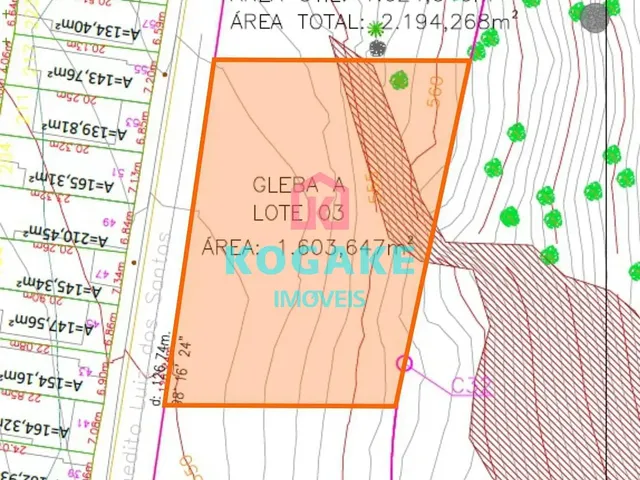 Terreno com 1604m², à venda, no bairro São Geraldo em Aparecida
