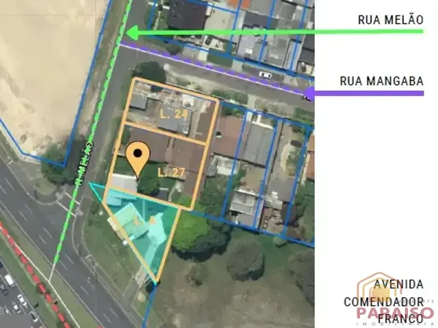 Terreno com 1597m², para alugar, no bairro Uberaba em Curitiba