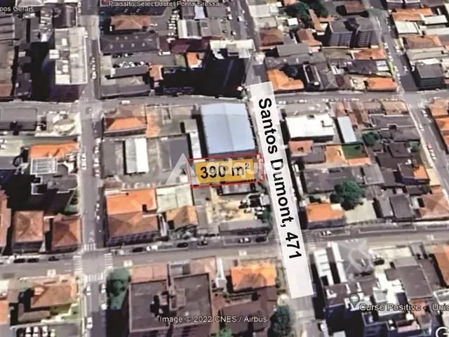 Terreno com 390m², à venda, no bairro Centro em Ponta Grossa
