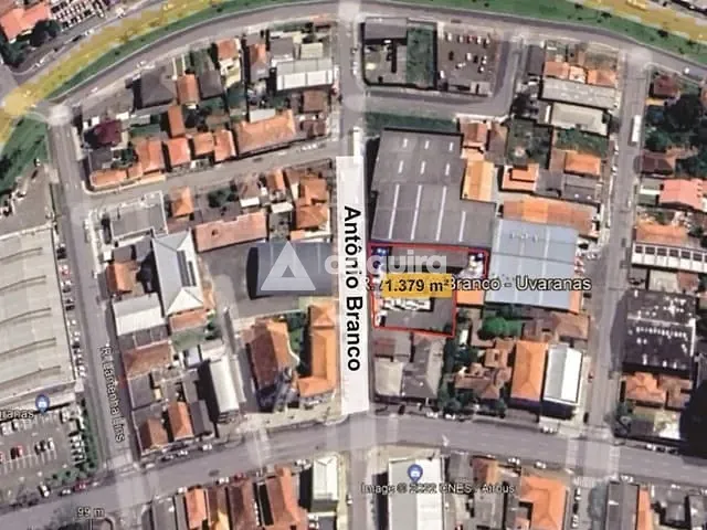 Terreno com 1379m², à venda, no bairro Uvaranas em Ponta Grossa