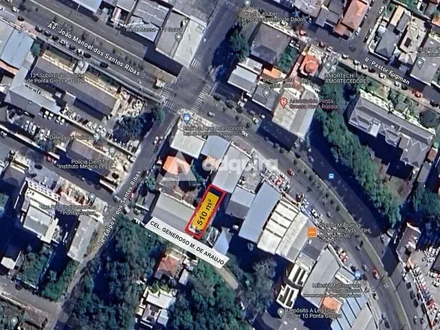 Terreno com 510m², à venda, no bairro Nova Rússia em Ponta Grossa