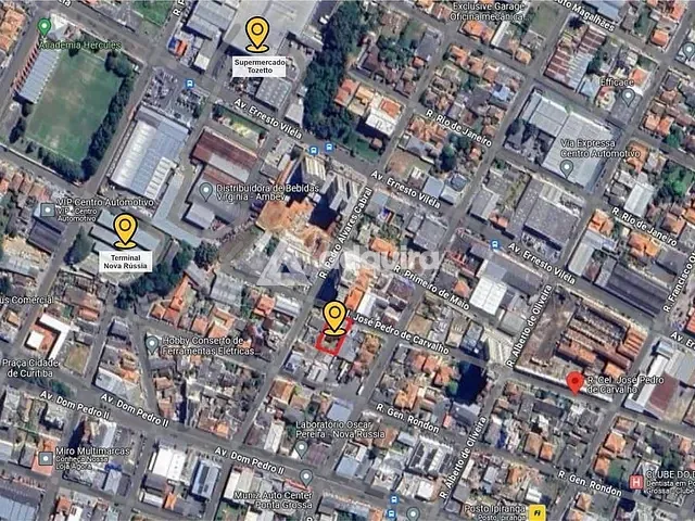 Terreno com 652m², à venda, no bairro Nova Rússia em Ponta Grossa