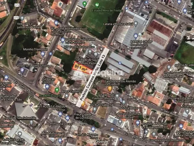Terreno com 954m², à venda, no bairro Boa Vista em Ponta Grossa