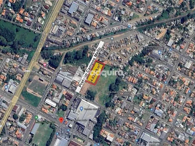 Terreno com 4839m², à venda, no bairro Boa Vista em Ponta Grossa