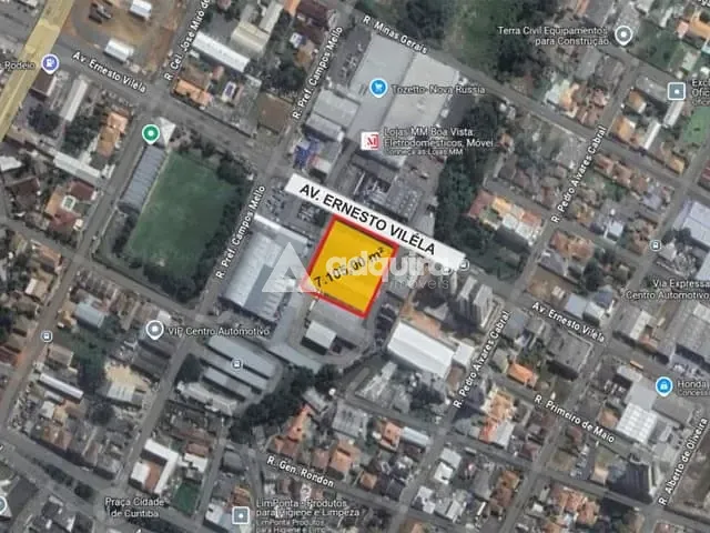Terreno com 7105m², à venda, no bairro Nova Rússia em Ponta Grossa