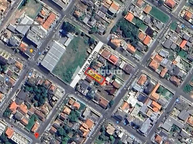 Terreno com 250m², à venda, no bairro Jardim Carvalho em Ponta Grossa