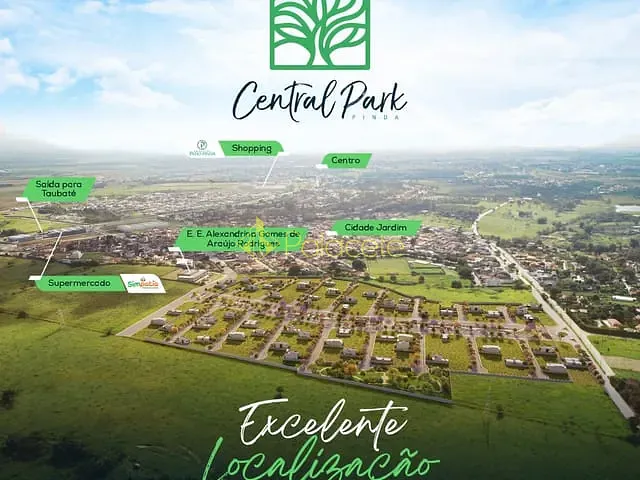 Terreno com 220m², à venda, no bairro Parque Lago Azul em Pindamonhangaba