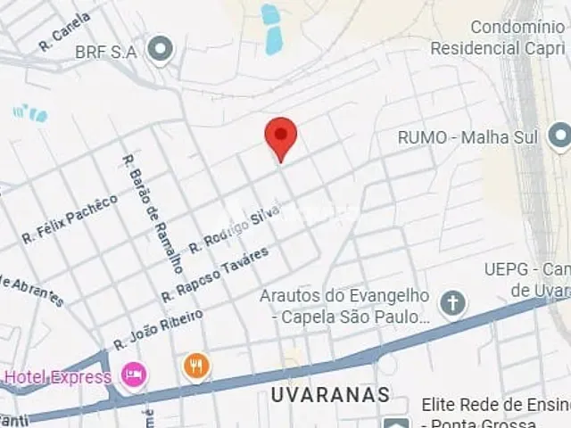 Terreno com 490m², à venda, no bairro Uvaranas em Ponta Grossa