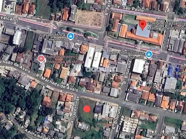 Terreno com 1074m², à venda, no bairro Uvaranas em Ponta Grossa