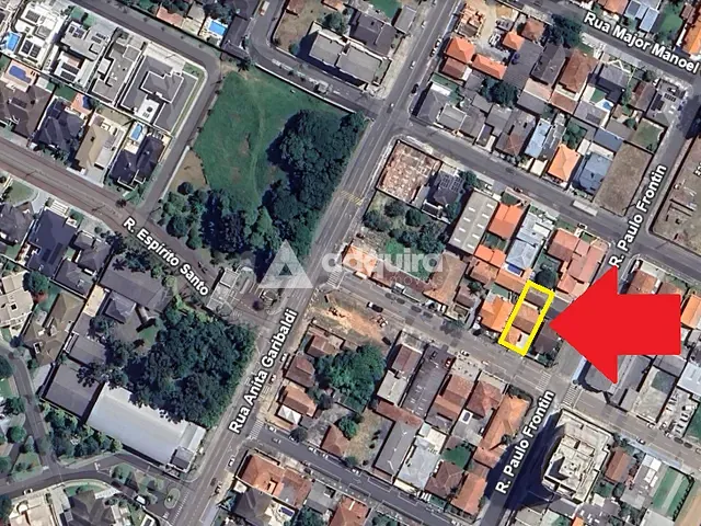 Terreno com 434m², à venda, no bairro Orfãs em Ponta Grossa
