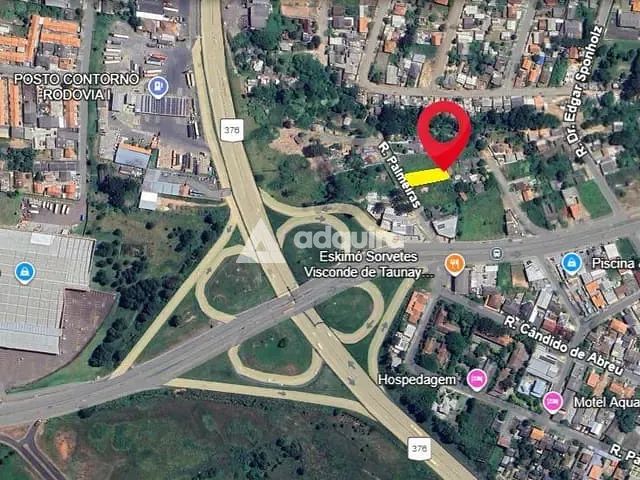Terreno com 567m², à venda, no bairro Contorno em Ponta Grossa