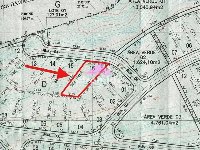 Terreno com 962m², à venda, no bairro Torrão de Ouro II em São José Dos Campos