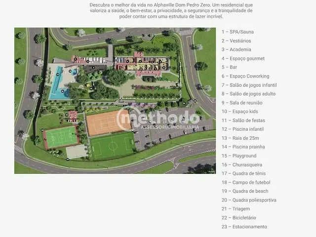 Terreno com 412m², à venda, no bairro Alphaville Dom Pedro em Campinas