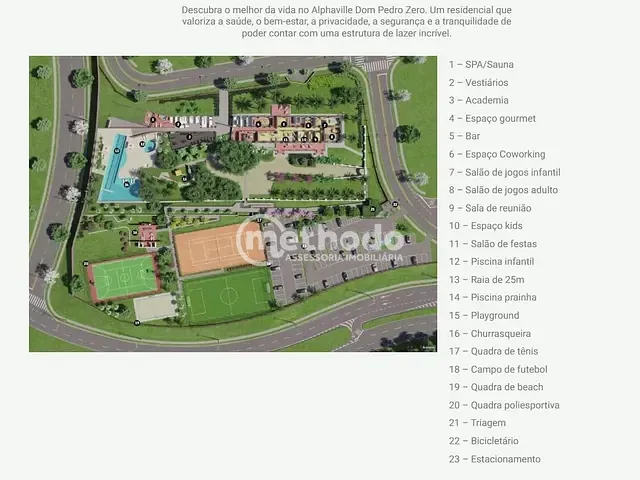 Terreno com 410m², à venda, no bairro Alphaville Dom Pedro em Campinas