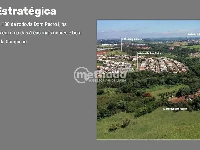Terreno com 410m², à venda, no bairro Alphaville Dom Pedro em Campinas