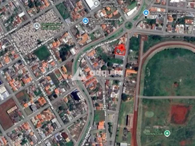 Terreno com 455m², à venda, no bairro Uvaranas em Ponta Grossa