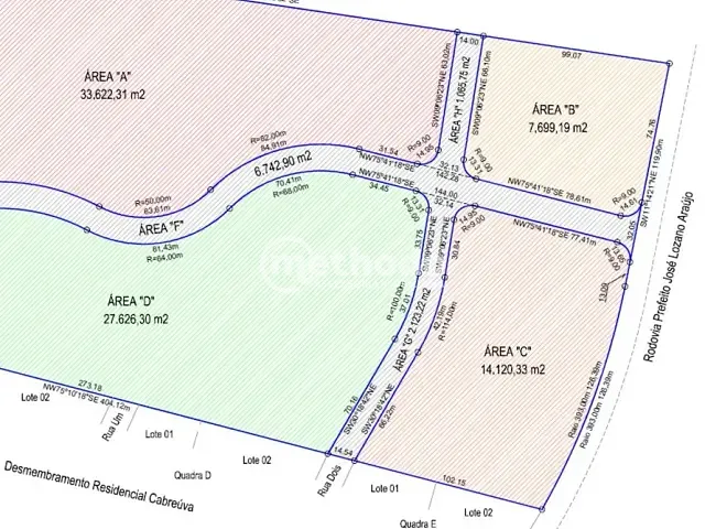 Terreno com 7699m², à venda, no bairro Parque Brasil 500 em Paulínia